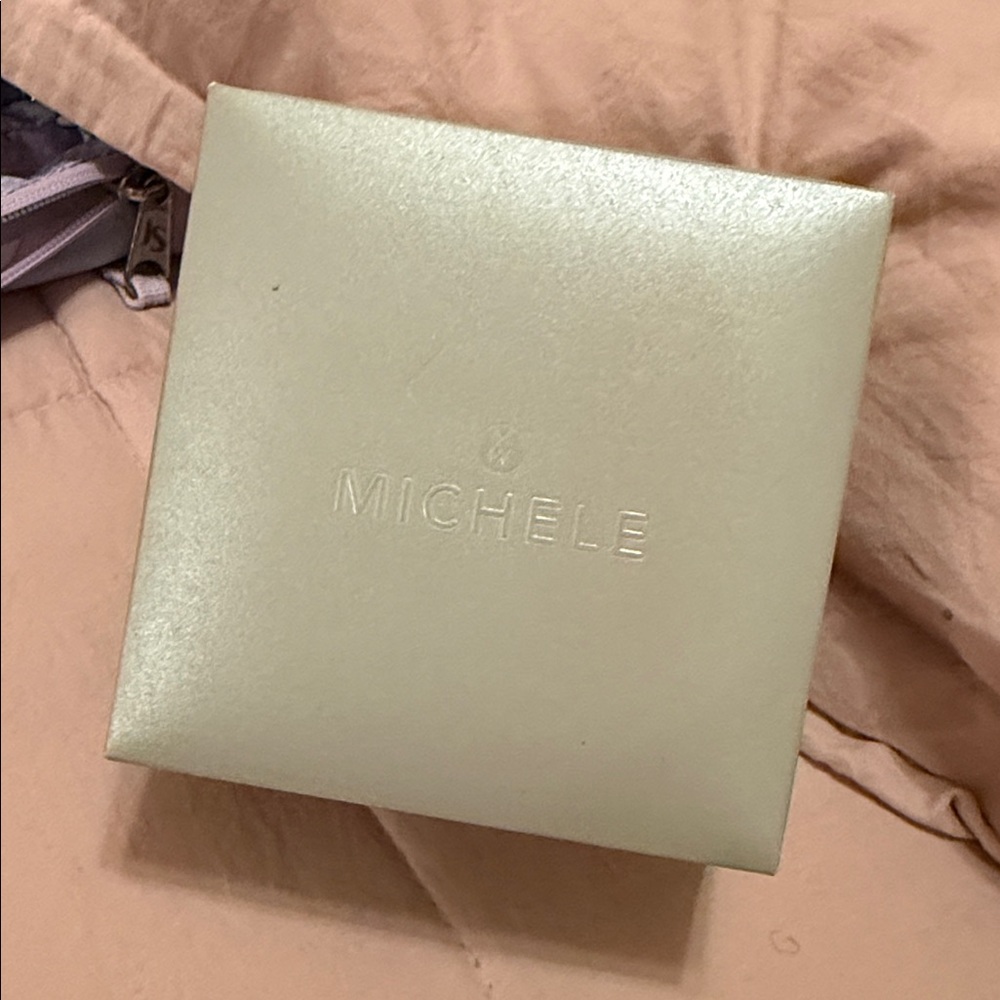 Michele Silver Watch with Black Dial - Picture 3 of 3